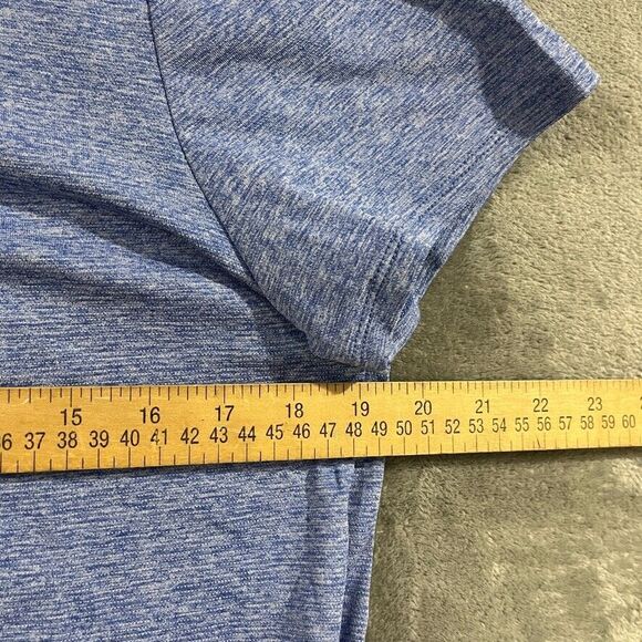 Spyder Active Shirt Womens Medium Heather Blue Lightweight Active Back Cutout - Picture 5 of 9